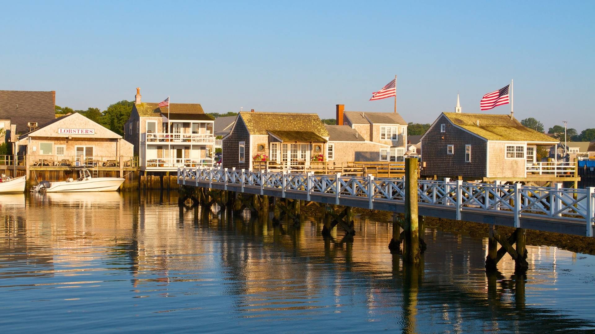 nuntucker harbor during indian summer