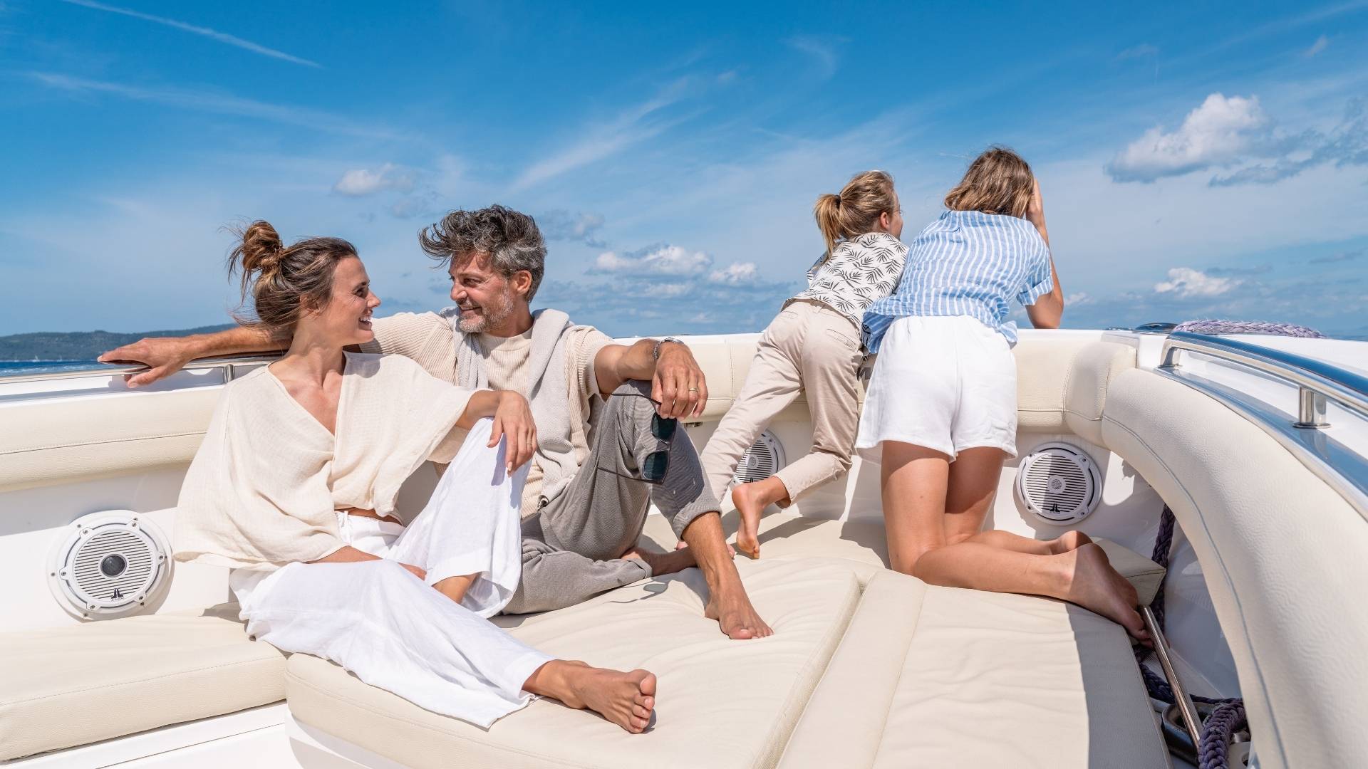 family enjoying a yacht charter in croatia