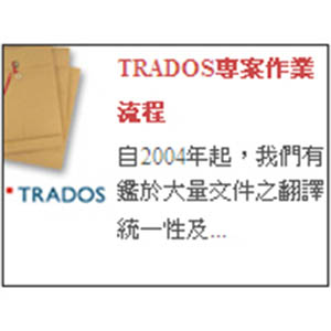 TRADOS專案作業流程