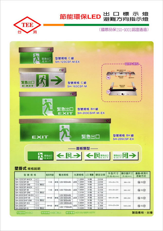 LED出口標示燈