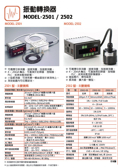 振動轉換器2501/2502