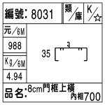 編號：8031