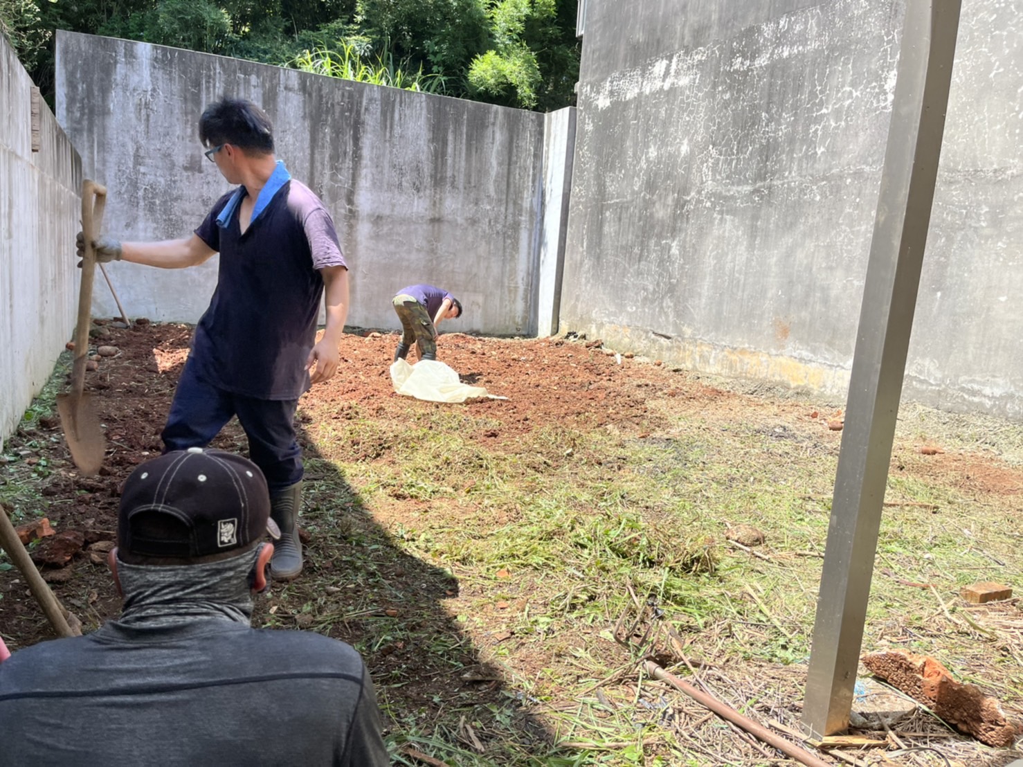 廢棄物清運整地及鋪草皮