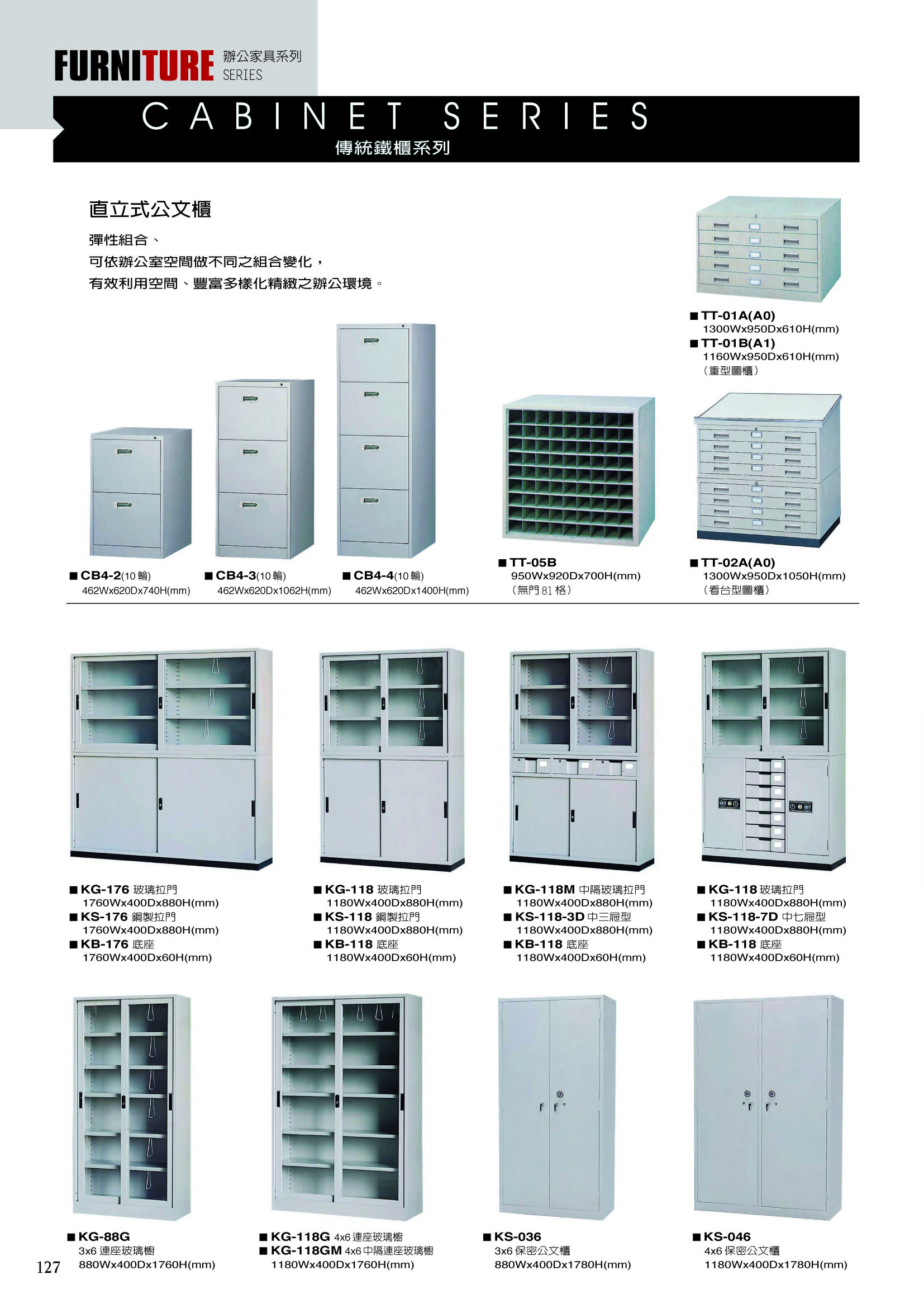 辦公家具-直立公文櫃-1