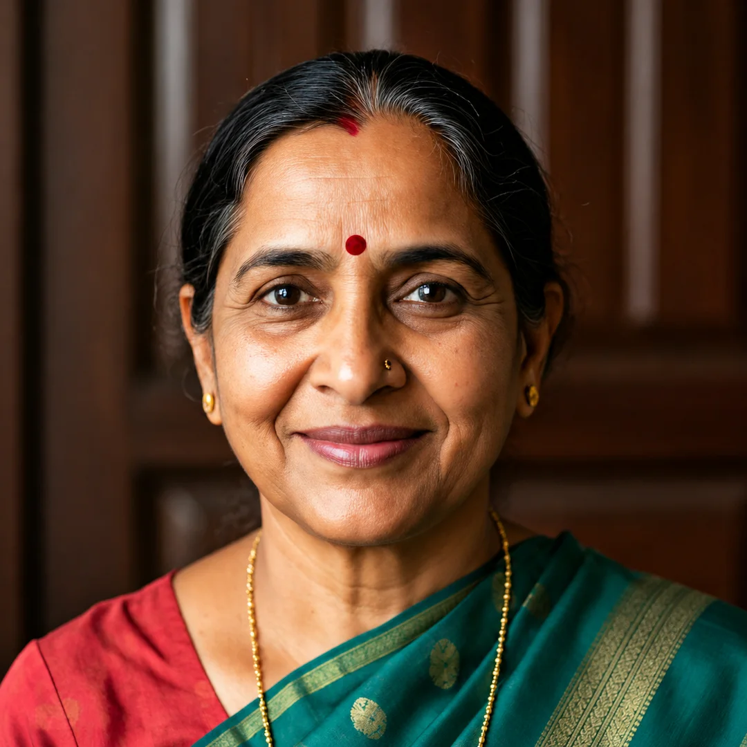 Meera, women host at SIVAR Tiruvannamalai