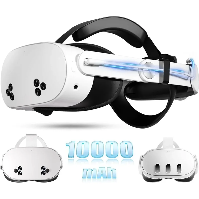 Meta Quest 3 Adjustable Elite Strap with 10000mAh Battery Pack