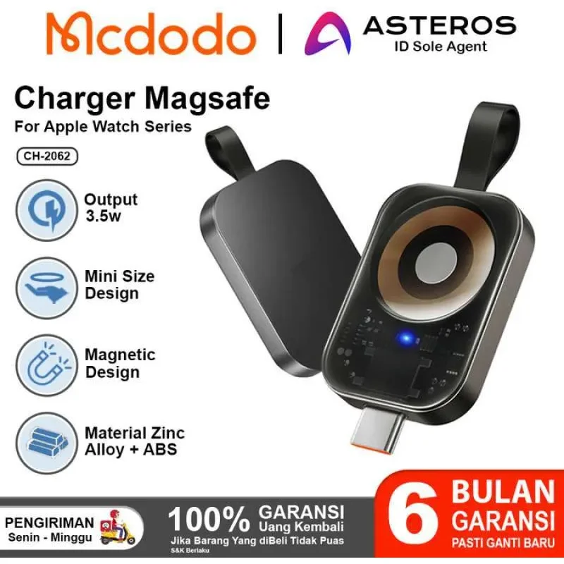 Image 2 of Mcdodo Magnetic USB-C Fast Wireless Charger for Apple Watch