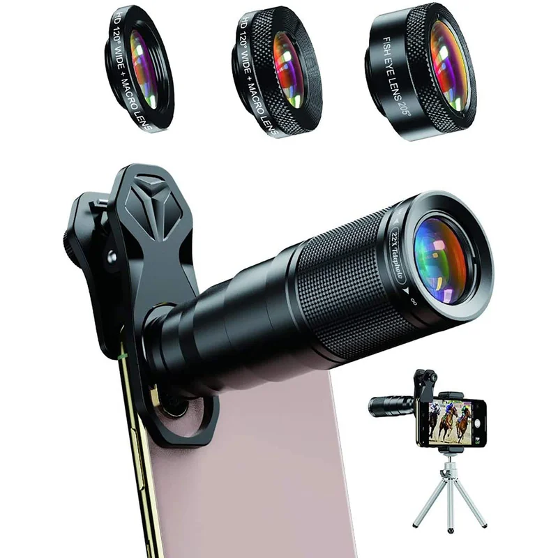 Image 2 of Universal 3-in-1 Smartphone Camera Lens Kit (Wide Angle, Macro, Fisheye)
