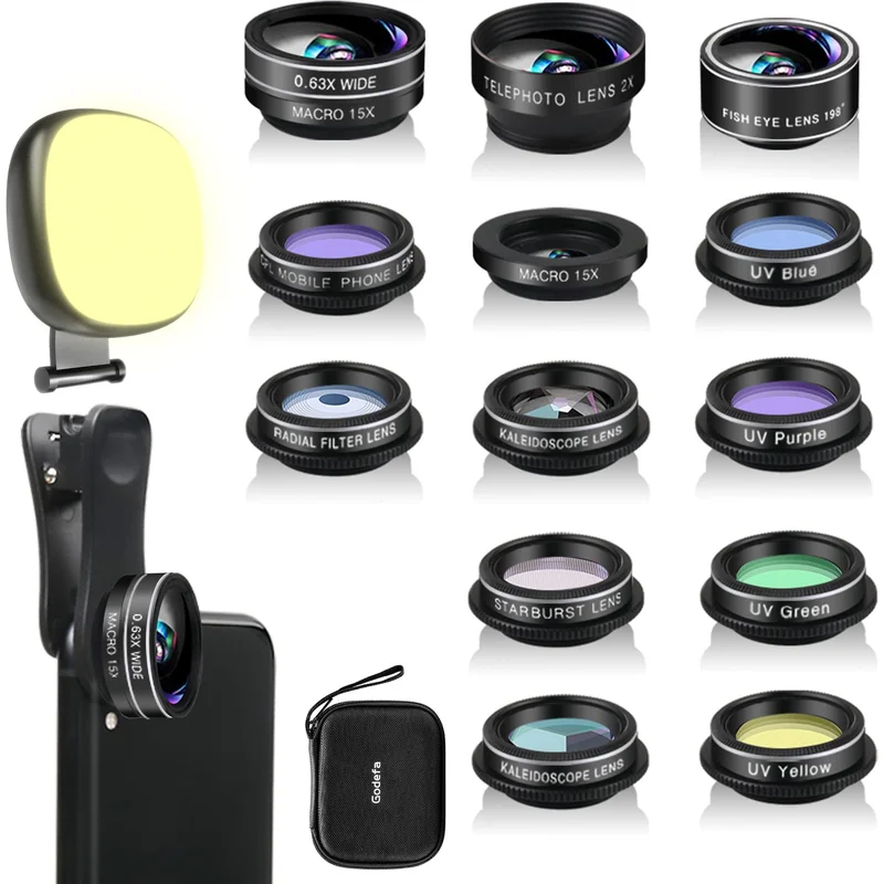Image 3 of Universal 3-in-1 Smartphone Camera Lens Kit (Wide Angle, Macro, Fisheye)
