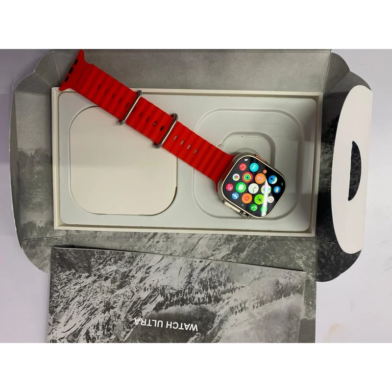 Image 2 of Sport Smart Watch (Red/Gray Box)