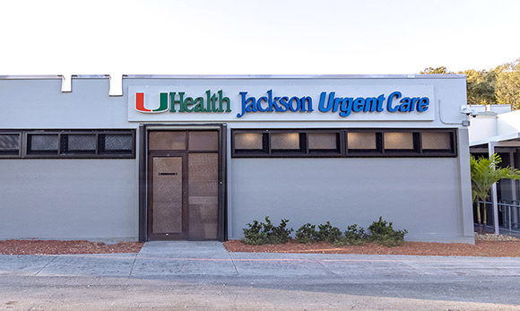 Storefront of Jackson Urgent Care in North Dade