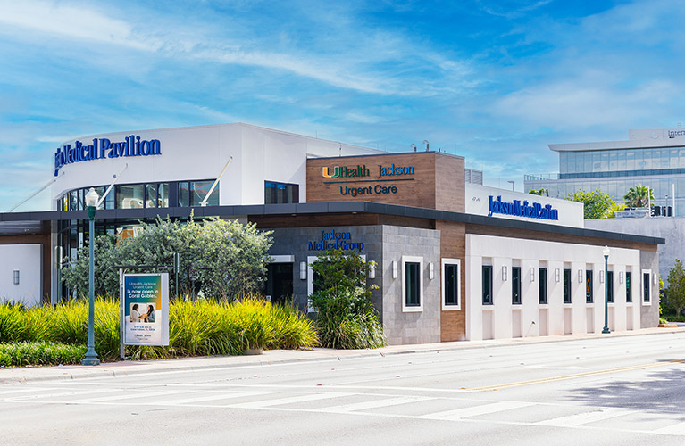 An external image of an urgent care building