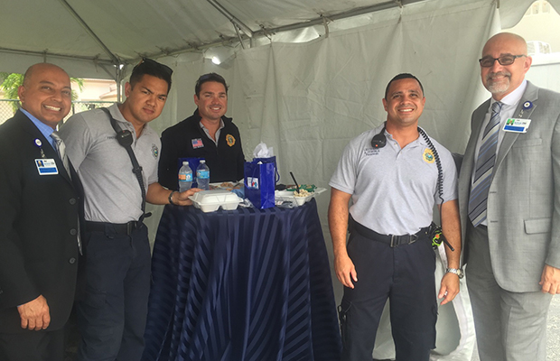 EMS Week staff at BBQ