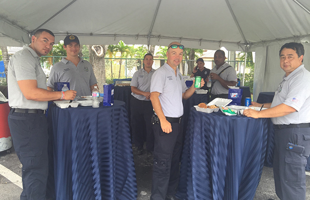 EMS Week staff at BBQ