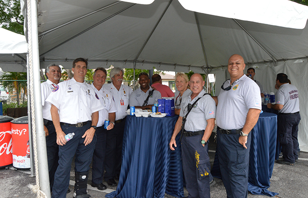 EMS Week staff at BBQ
