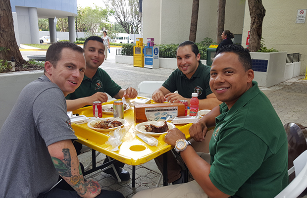 EMS Week staff at BBQ
