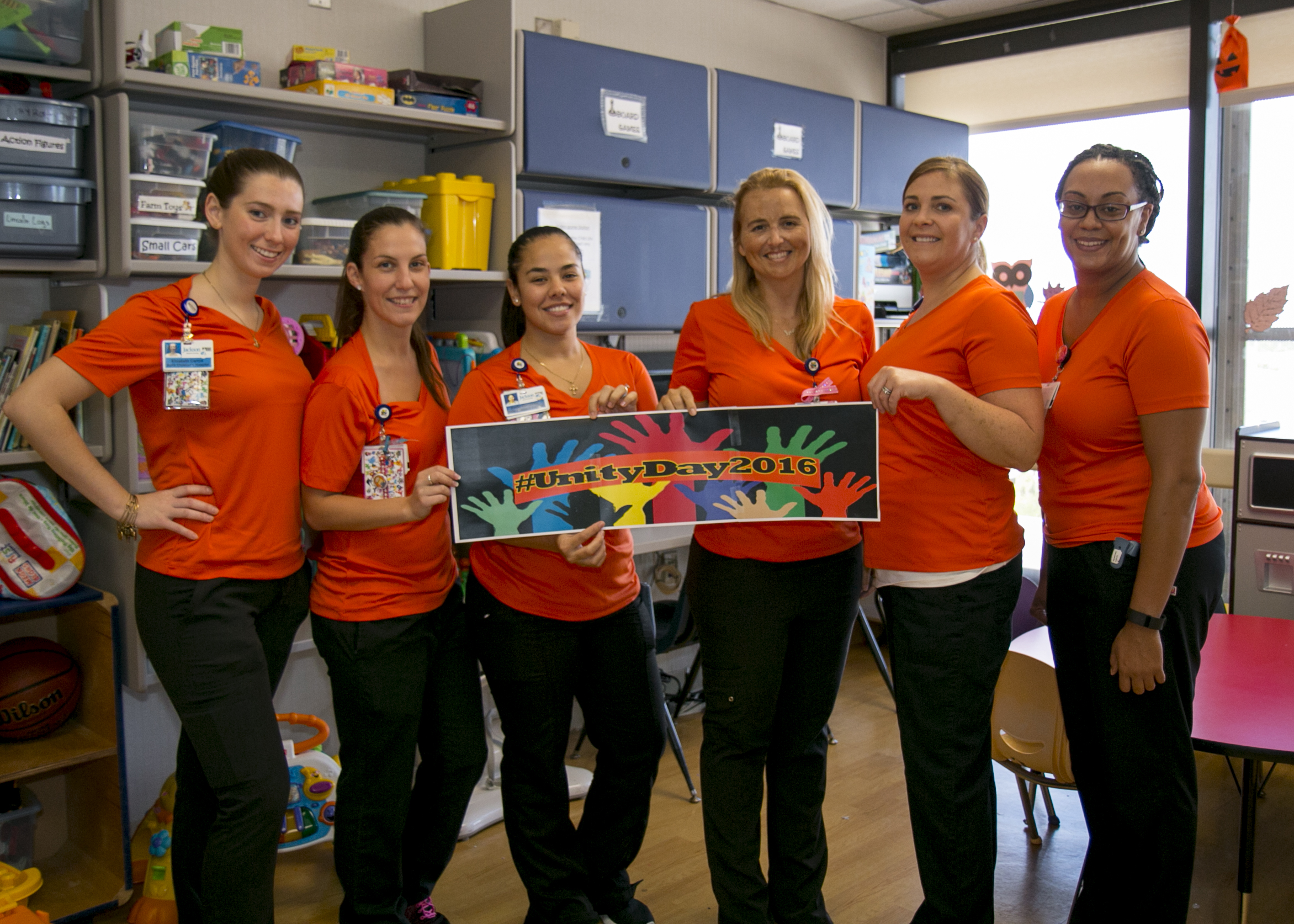 unity day child life team orange