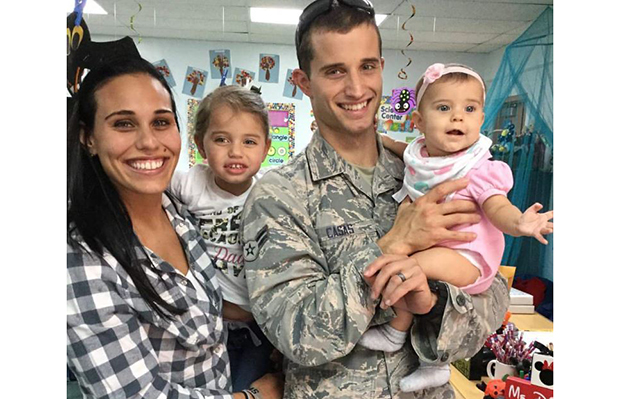 Paul Casas, his wife and daughters