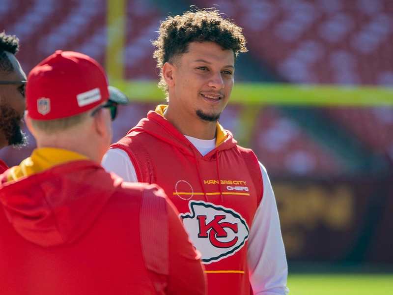 Photograph of Kansas City Chiefs NFL quarterback Patrick Mahomes