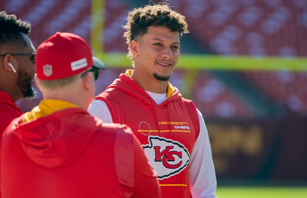 Photograph of Kansas City Chiefs NFL quarterback Patrick Mahomes