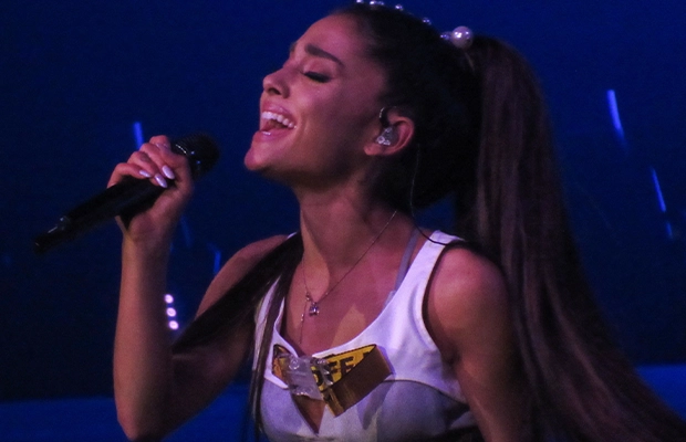 Picture of Ariana Grande singing