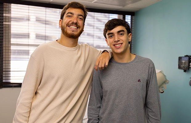 Photograph of two siblings
