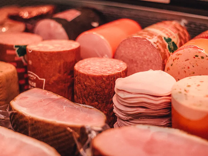 Various deli meats