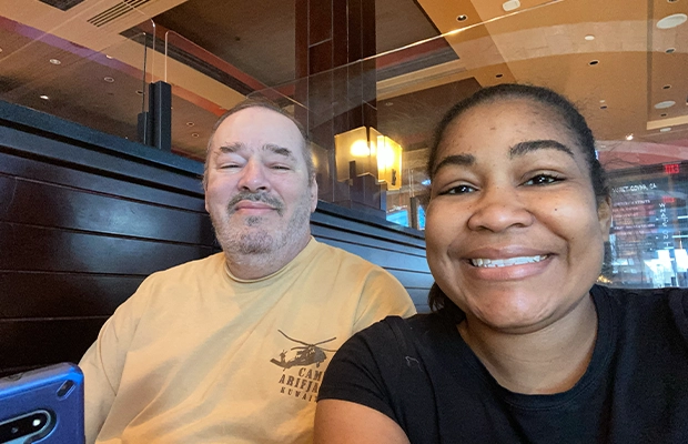 selfie of a couple