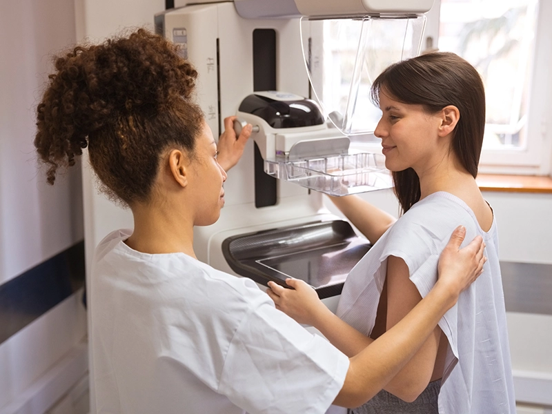 woman being checked by her doctor