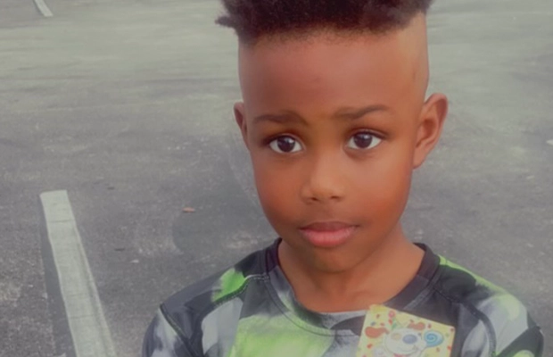 child posing for the camera