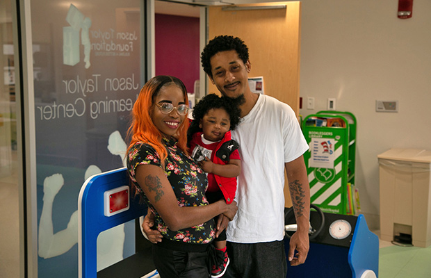 Frederick Prestler, Jr. with parents