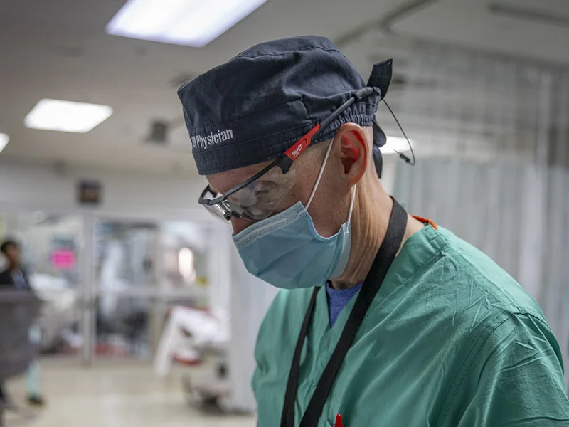 a doctors doing a surgery