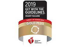 Logo for American Heart Association Gold Plus Award