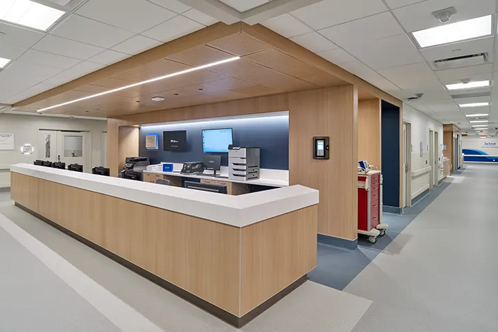 Hospital reception area