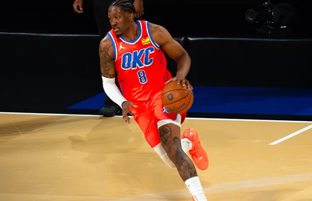 Photograph of Jalen Williams during a basketball game