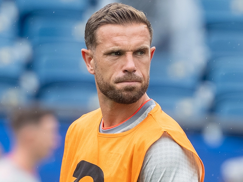 Photograph of Jordan Henderson during a match.