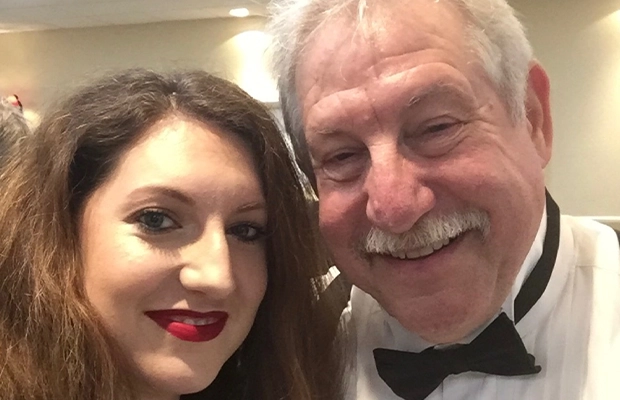 selfie of an adult man and a woman