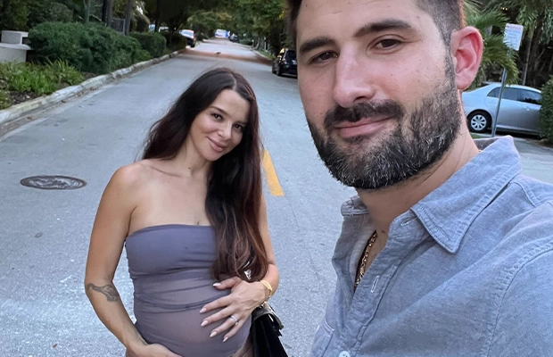 Couple with their newborn