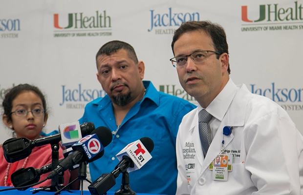 Doctors Perform Lifesaving Liver Transplant On Girl Before Dad Deployed