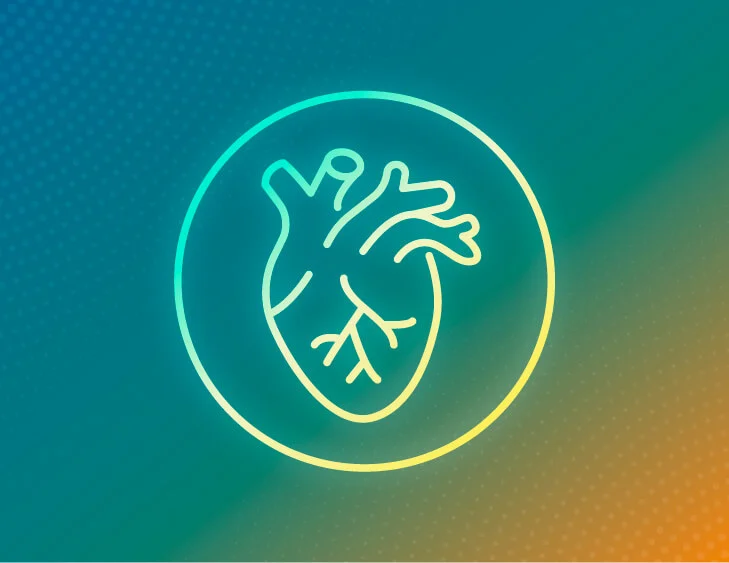 Icon of a white heart