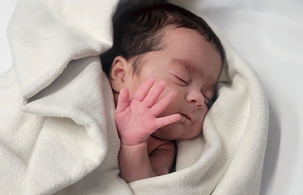 newborn baby in the hospital