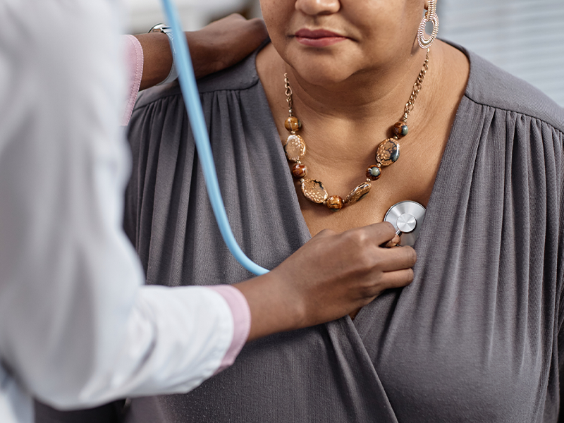 woman being examined with an endoscope