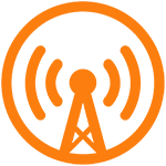 An orange icon for Overcast