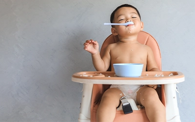 Baby eating