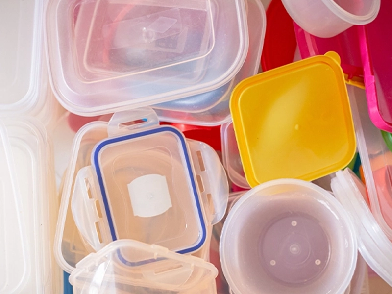 photo of several plastic containers