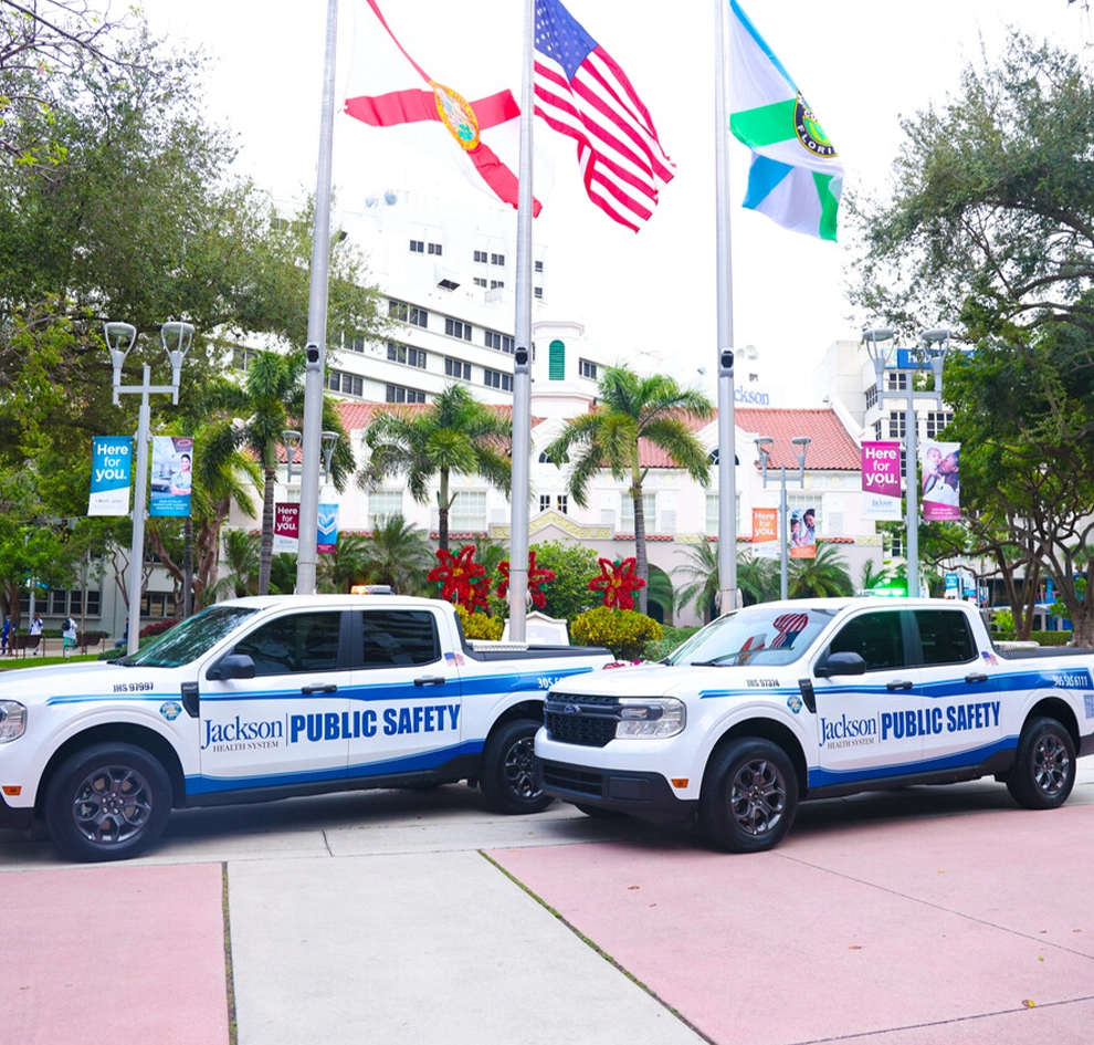 photograph of two security patrols