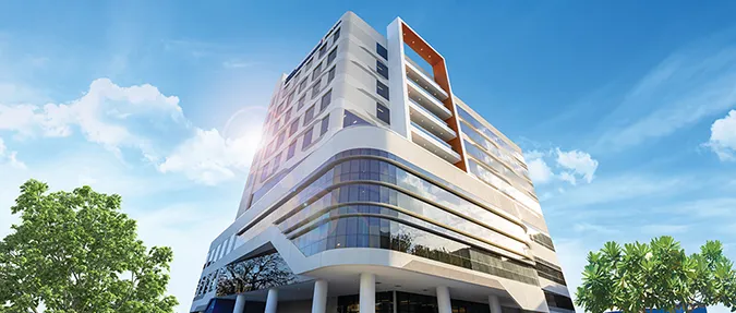 An exterior image of a medical building