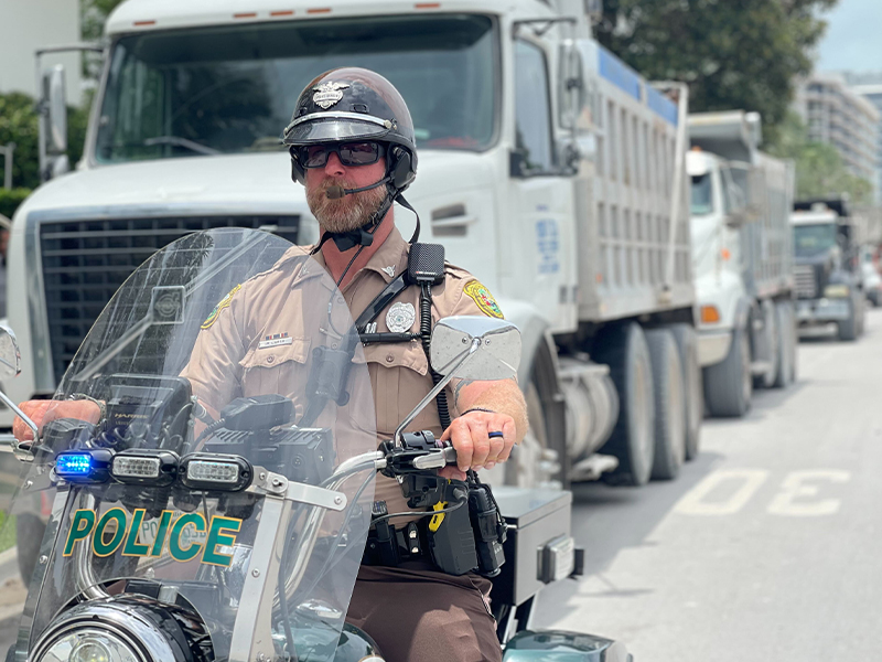 police on motorcycle