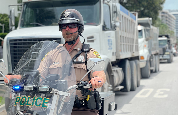police on motorcycle
