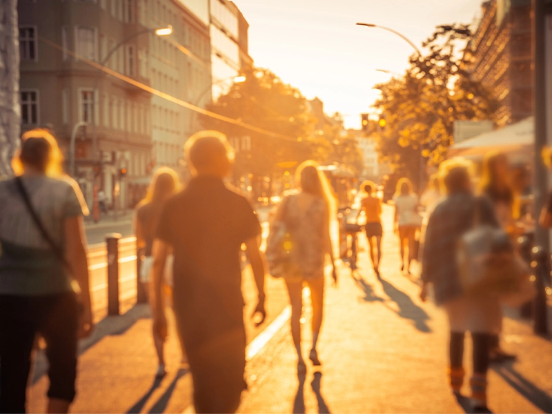 People walking on the street